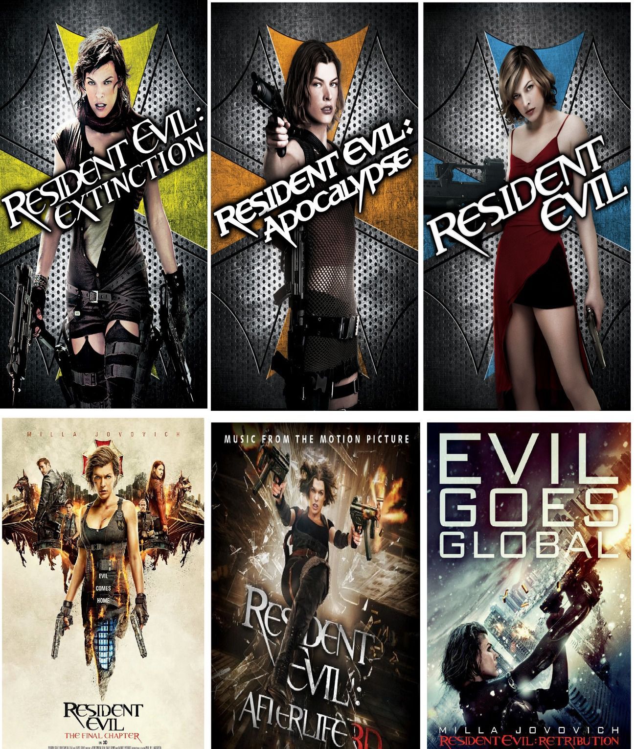 resident evil movies in order by storyline