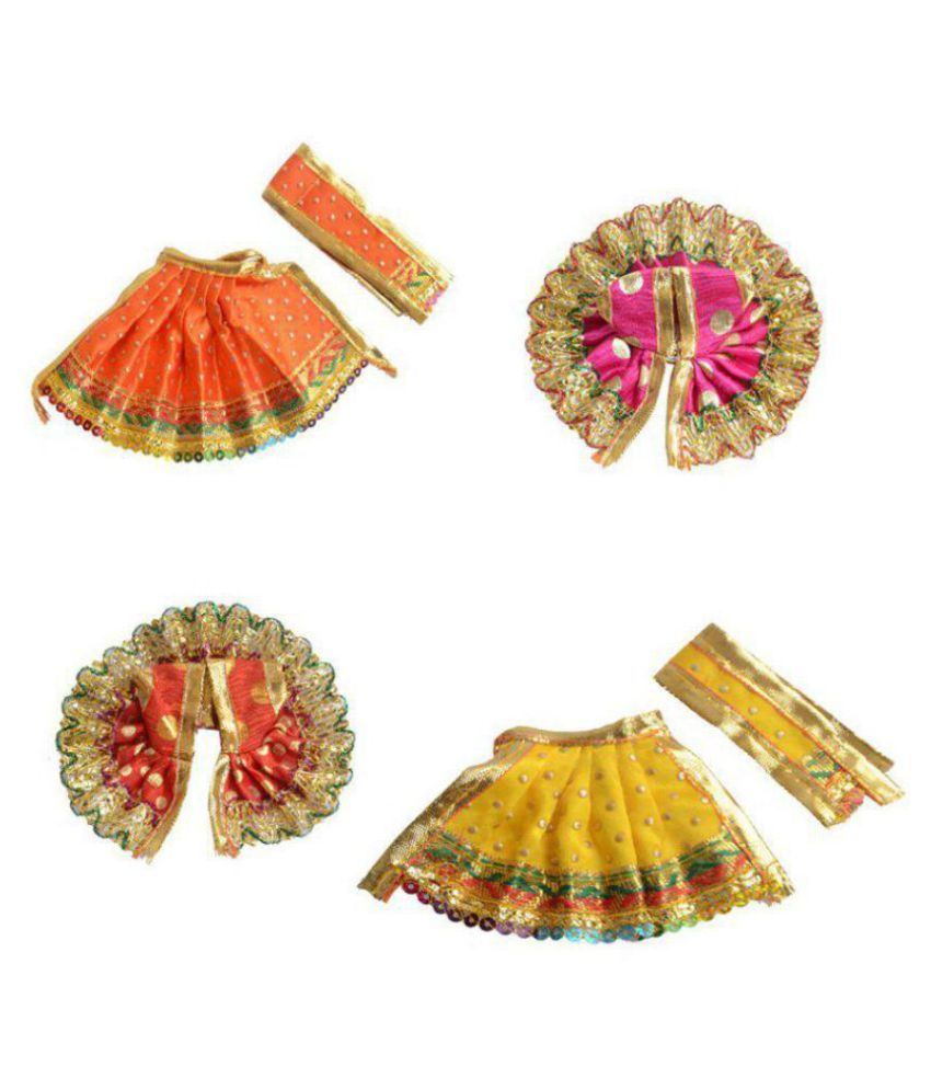     			Vastughar Laddu Gopal and Mata Rani Vastra - Combo of 4 Pieces