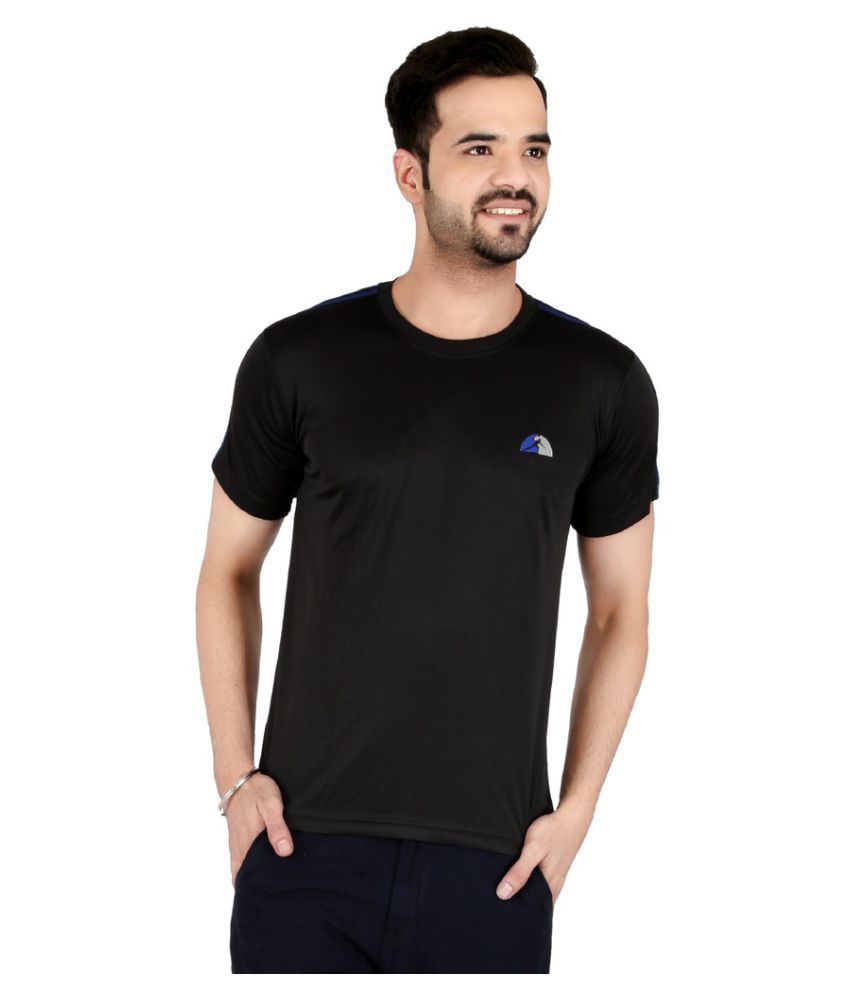     			Awack Black Half Sleeve T-Shirt Pack of 1