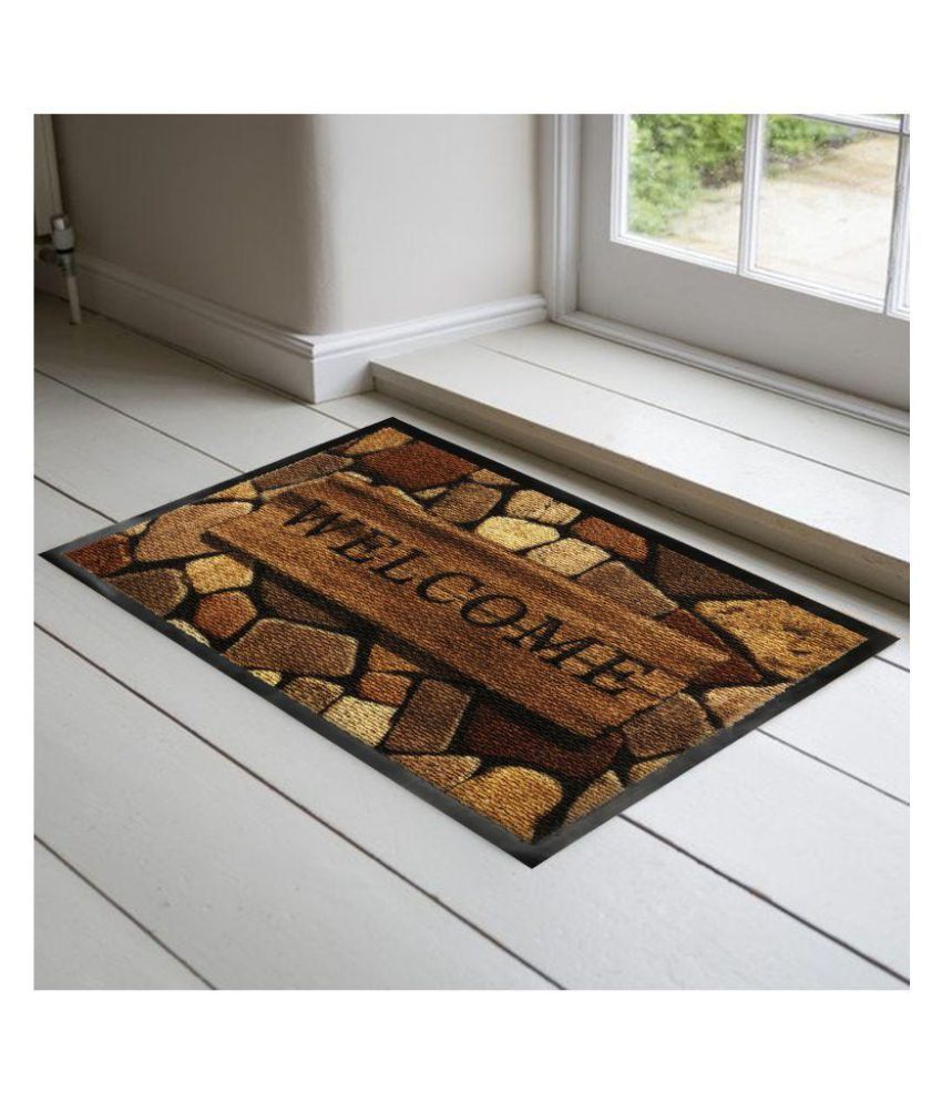     			E-Retailer Brown Single Regular Outdoor Mat