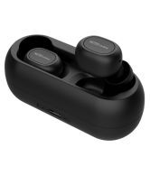 Portronics Harmonics Twins POR-078 Sport TWS In-Ear Earbuds/Earphones (Bluetooth V5.0) with Magnetic Charging Case (380 mAh)with In-Built Mic, Rated IPX2 (Black)