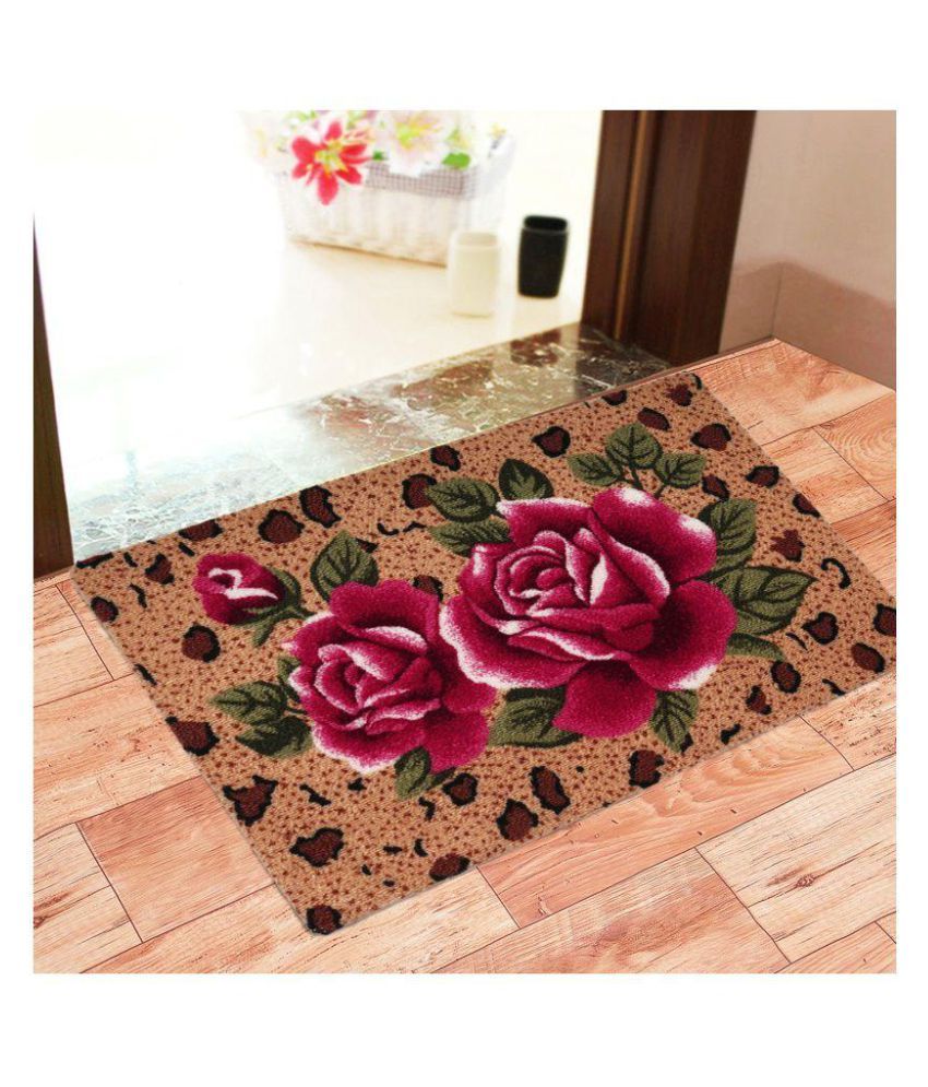     			E-Retailer Red Single Regular Outdoor Mat