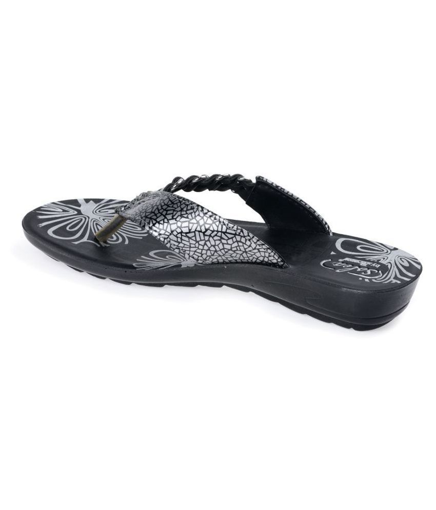 paragon black slippers