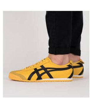 asics yellow shoes