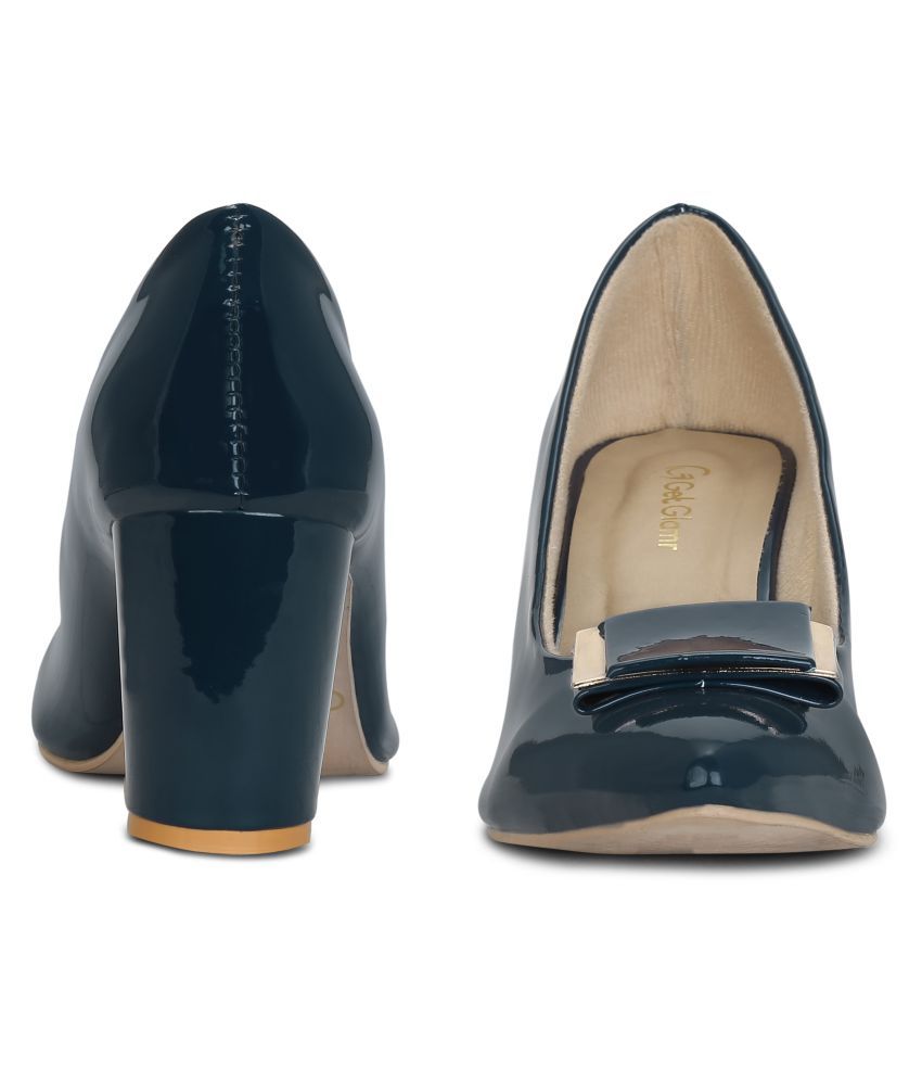 Get Glamr Navy Block Heels Price in India- Buy Get Glamr Navy Block Heels Online at Snapdeal