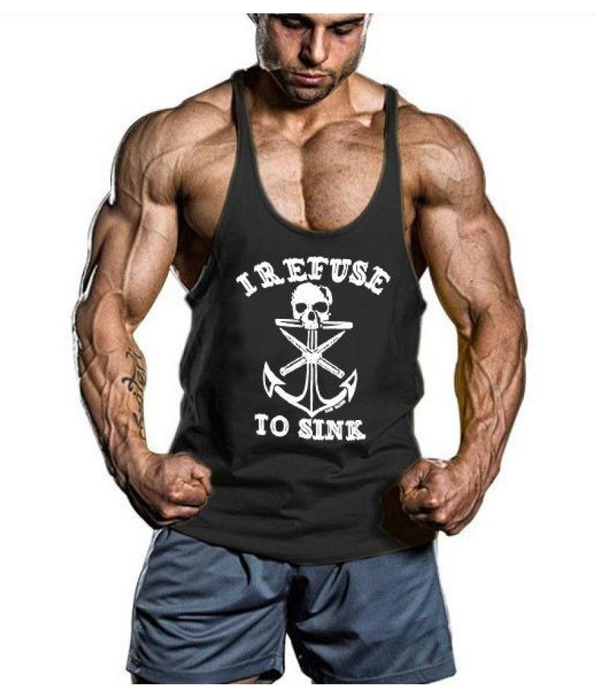 Mens Sexy Gym Vest Fitness Bodybuilding u0026 Workout Tank Tops Cotton  Sleeveless Sport Undershirt - Buy Mens Sexy Gym Vest Fitness Bodybuilding u0026 Workout  Tank Tops Cotton Sleeveless Sport Undershirt Online at