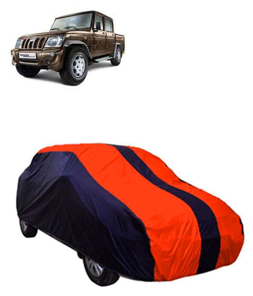QualityBeast Mahindra Bolero Camper Car Body Cover Orange Blue Buy