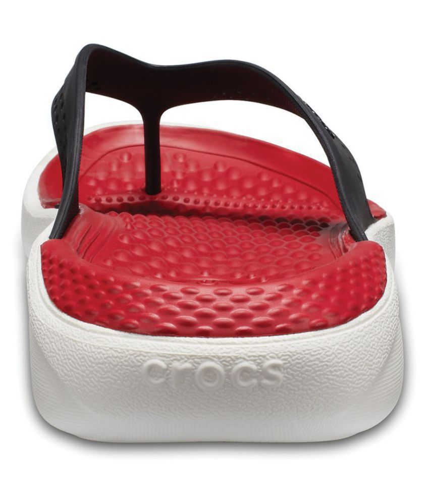 Crocs Relaxed Fit LiteRide Black Thong Flip Flop Price in India- Buy Crocs Relaxed Fit LiteRide 