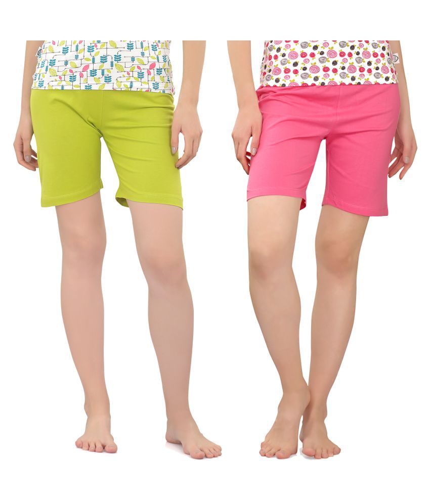     			Zebu Cotton Skorts - Multi Color