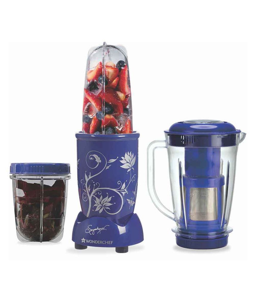 Wonderchef Nutriblend With Juicer attachment (Blue) 400 Watt 3 Jar