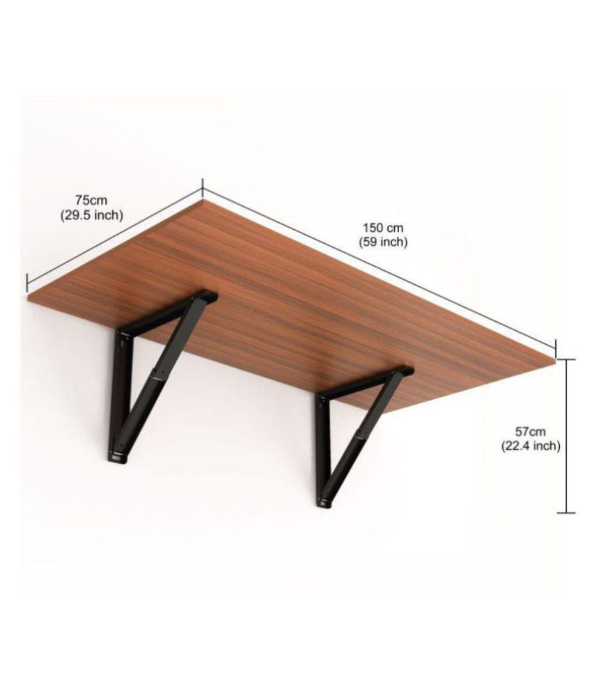 BLUEWUD Particle Board Hemming Wall Mounted Folding Dining ...