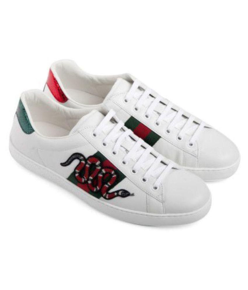 gucci white casual shoes