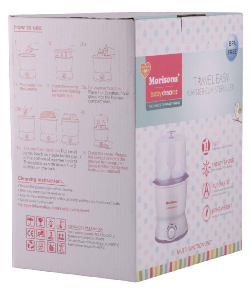 morisons baby bottle sterilizer