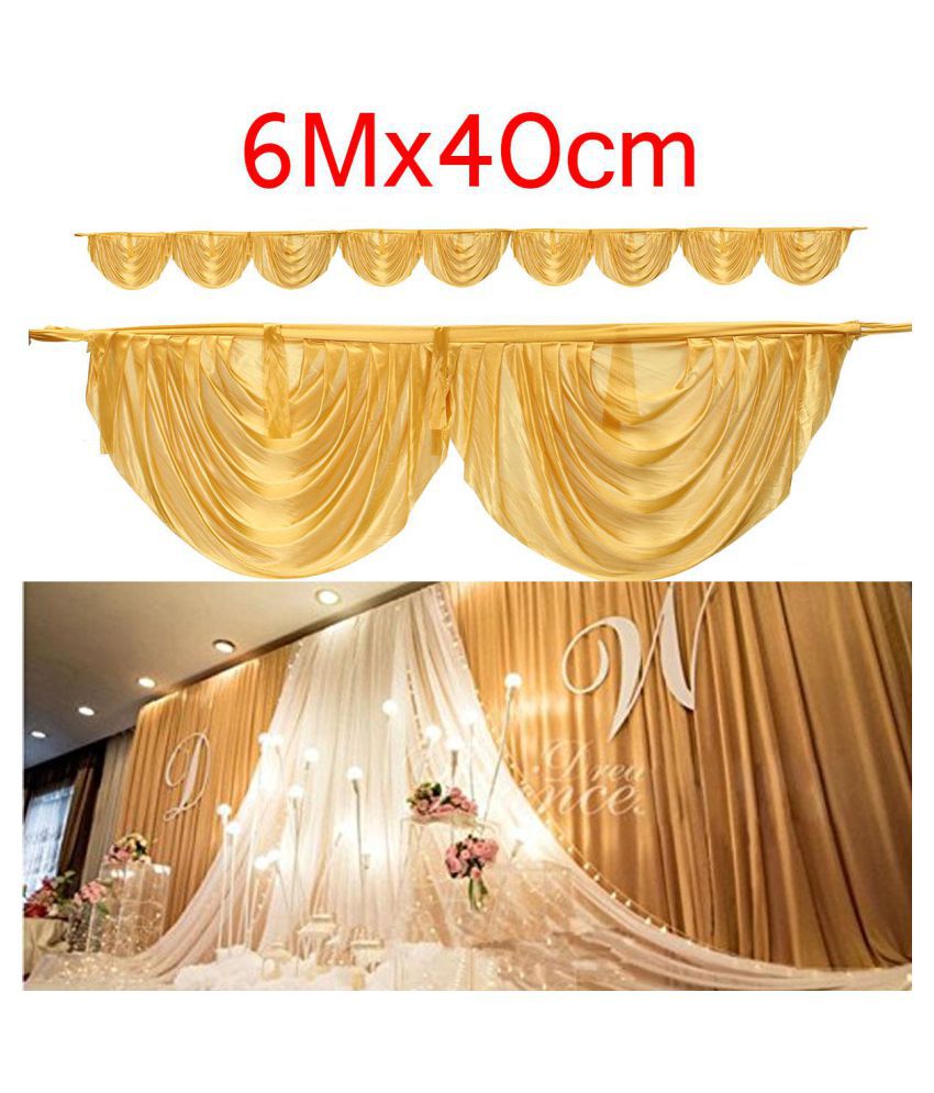 20ft Gold Wedding Backdrop Curtain Photography Swags Decoration Stage  Background - Buy 20ft Gold Wedding Backdrop Curtain Photography Swags  Decoration Stage Background Online at Low Price - Snapdeal