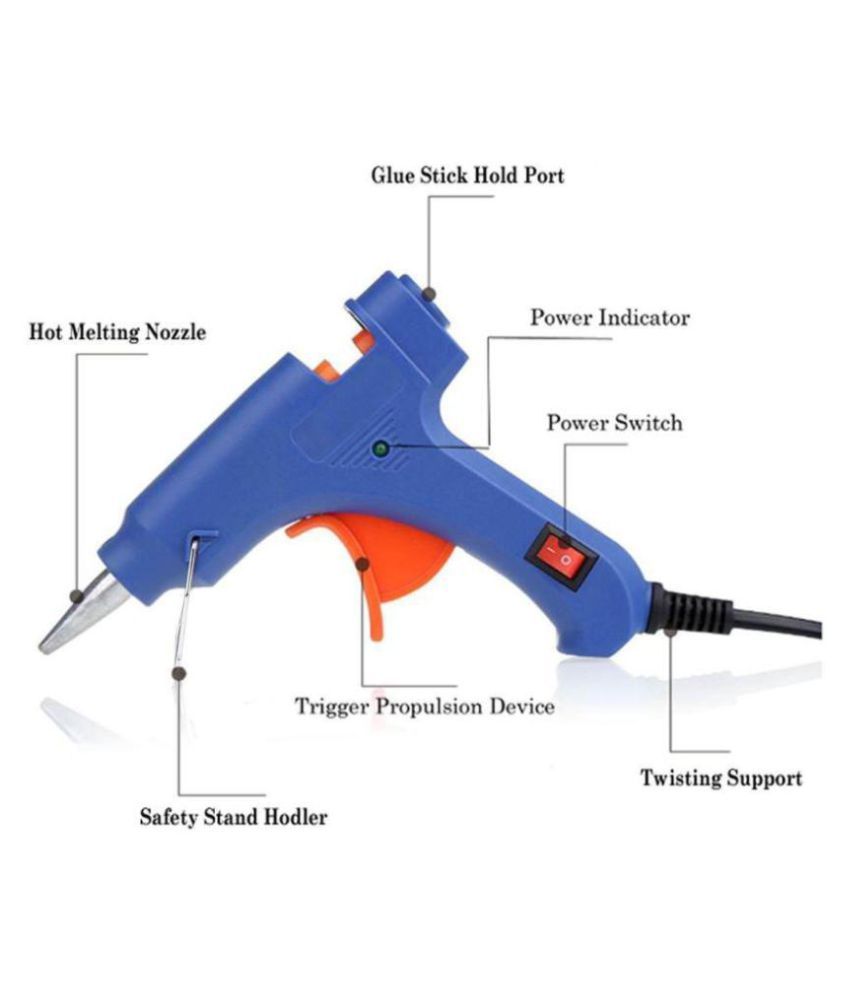 REYTAIL 20W BlueHot Melt Glue Gun with 50 Sticks 20 Watt Glue Gun Buy