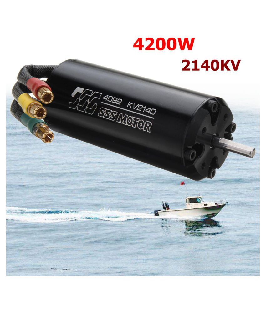 Brushless Motor SSS 4092/2140KV 4 Poles W/O Water Cooling For RC Marine