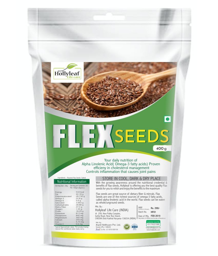 Hollyleaf Lifecare Flax Seeds (Pack of 2) Buy Hollyleaf Lifecare