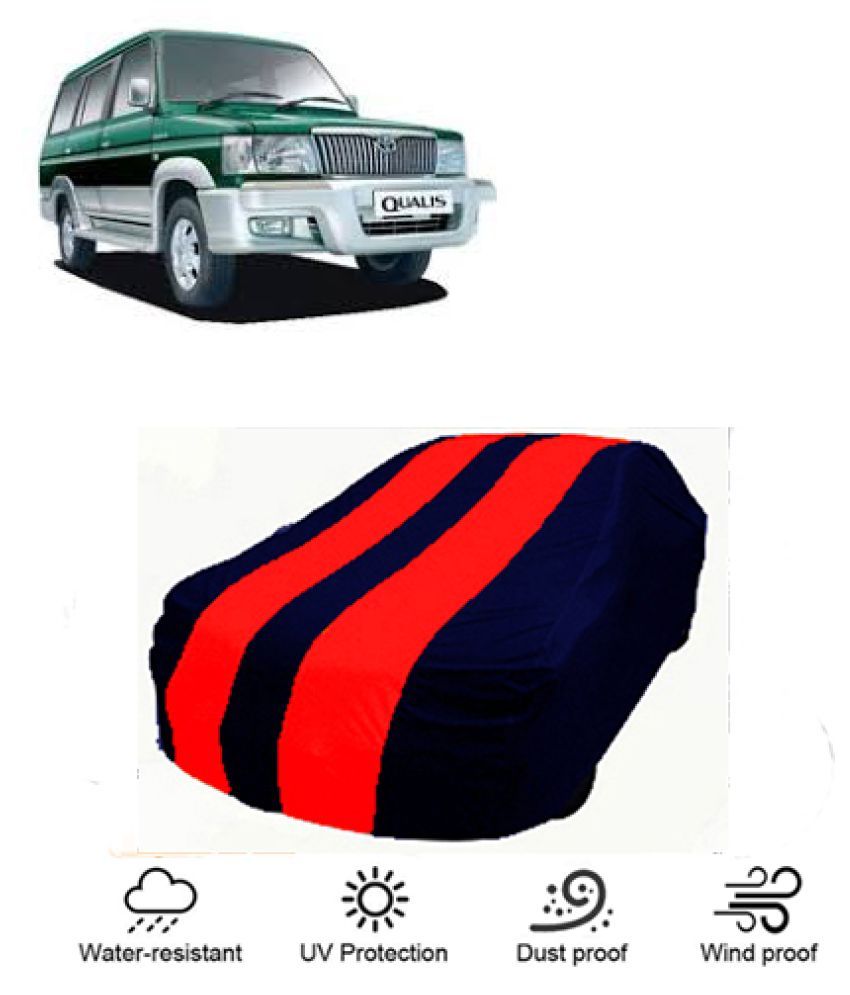 QualityBeast Car Body Cover for Toyota Qualis [20022004] Red Blue Buy