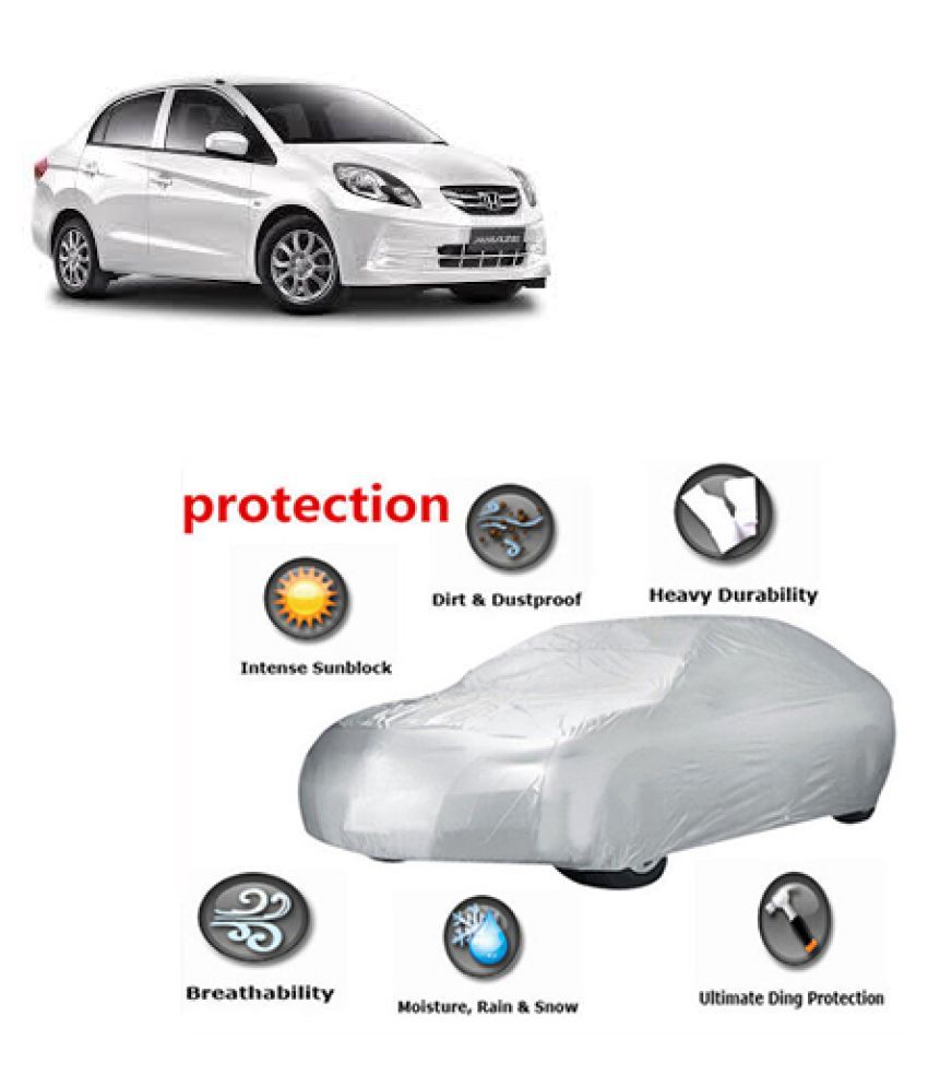 QualityBeast Car Body Cover for Honda Amaze [2014-2015] Silver: Buy