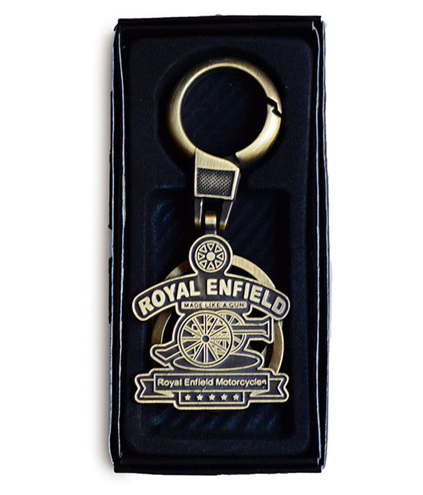 Royal Enfield Logo metal keyring Locking Key Chain Combo Pack_021: Buy ...