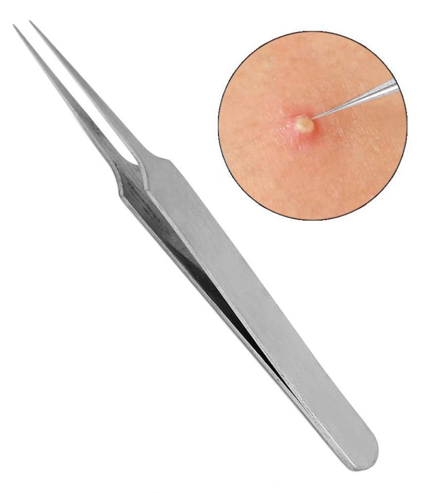 3 Pcs Acne Comedone Tweezers Blackhead Pimples Removal Clip Face Skin