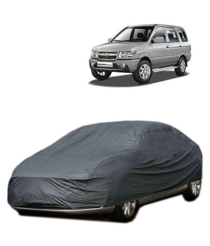 QualityBeast Car Body Cover for Chevrolet Tavera [20092012] (GREY