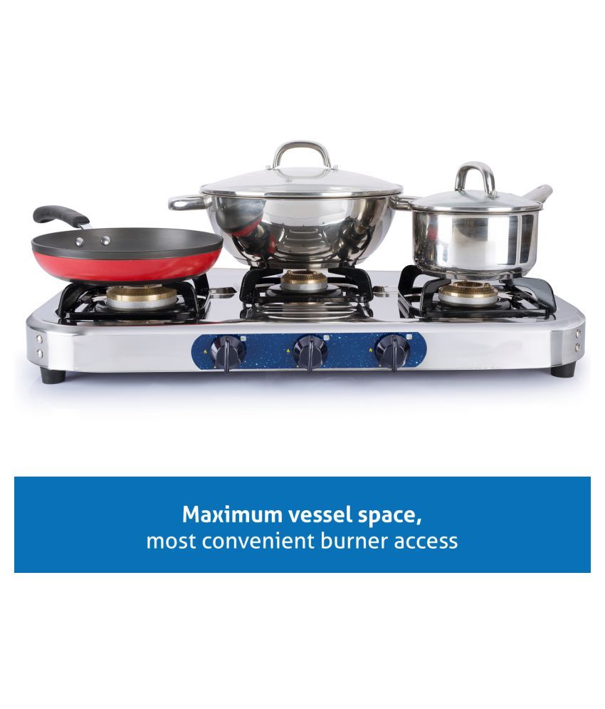 Glen Gl 1037 Ss Al 3 Burner Manual Gas Stove Price In India Glen Gl 1037 Ss Al 3 Burner Manual Gas Stove