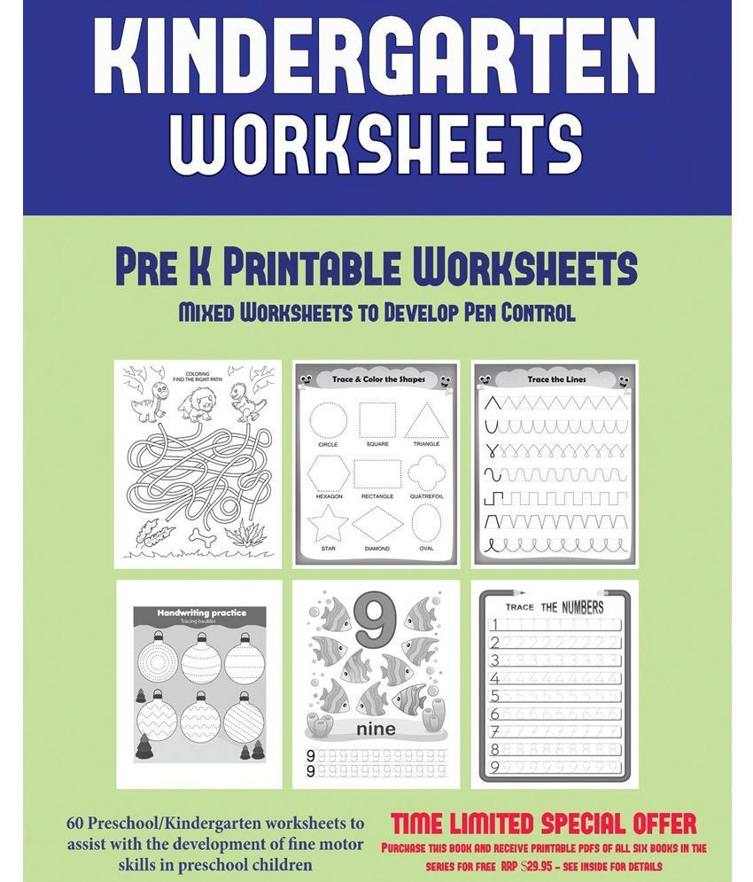 Pre K Printable Worksheets: Buy Pre K Printable Worksheets Online at