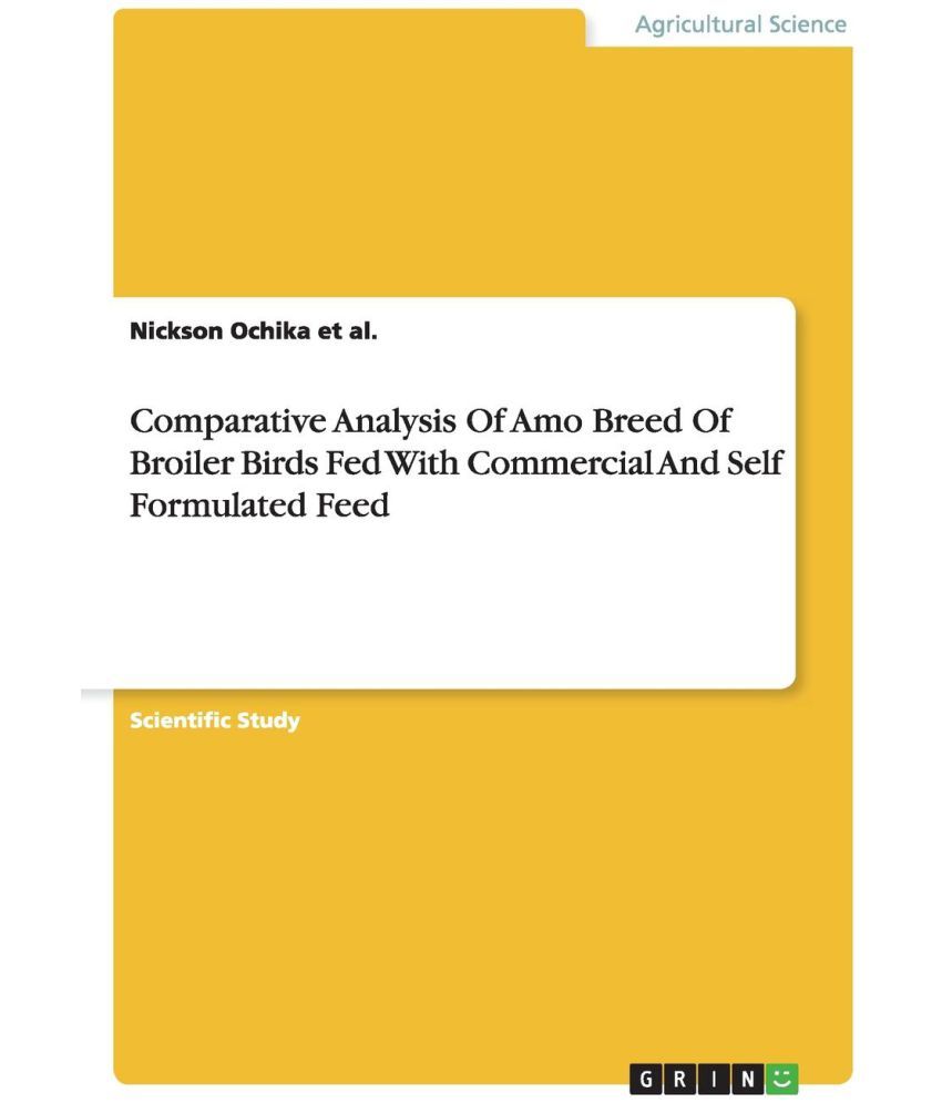 Comparative Analysis Of Amo Breed Of Broiler Birds Fed With Commercial