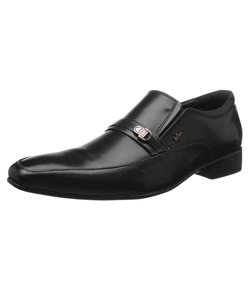 Lee Cooper Slip On Genuine Leather Black Formal Shoes Price in India ...