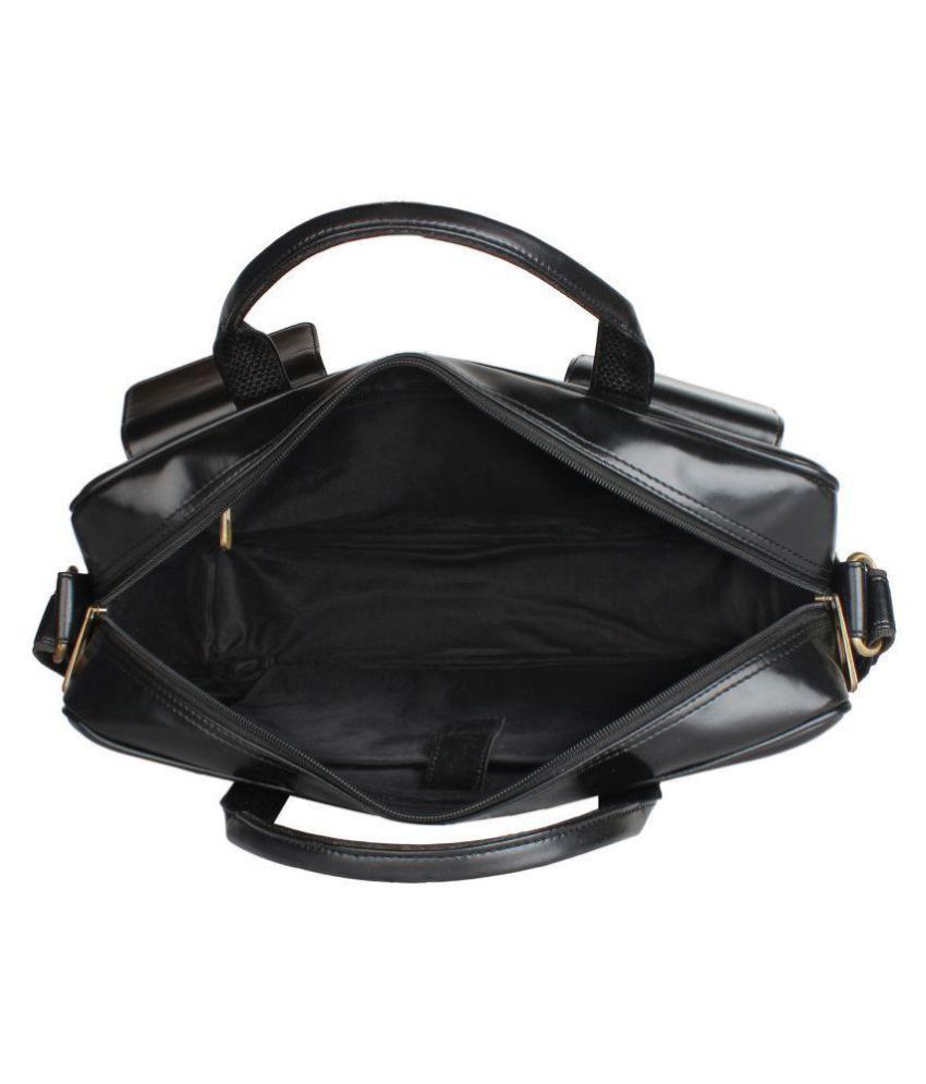 EzeeLives Office Laptop Bag Black P.U. Office Bag Buy EzeeLives