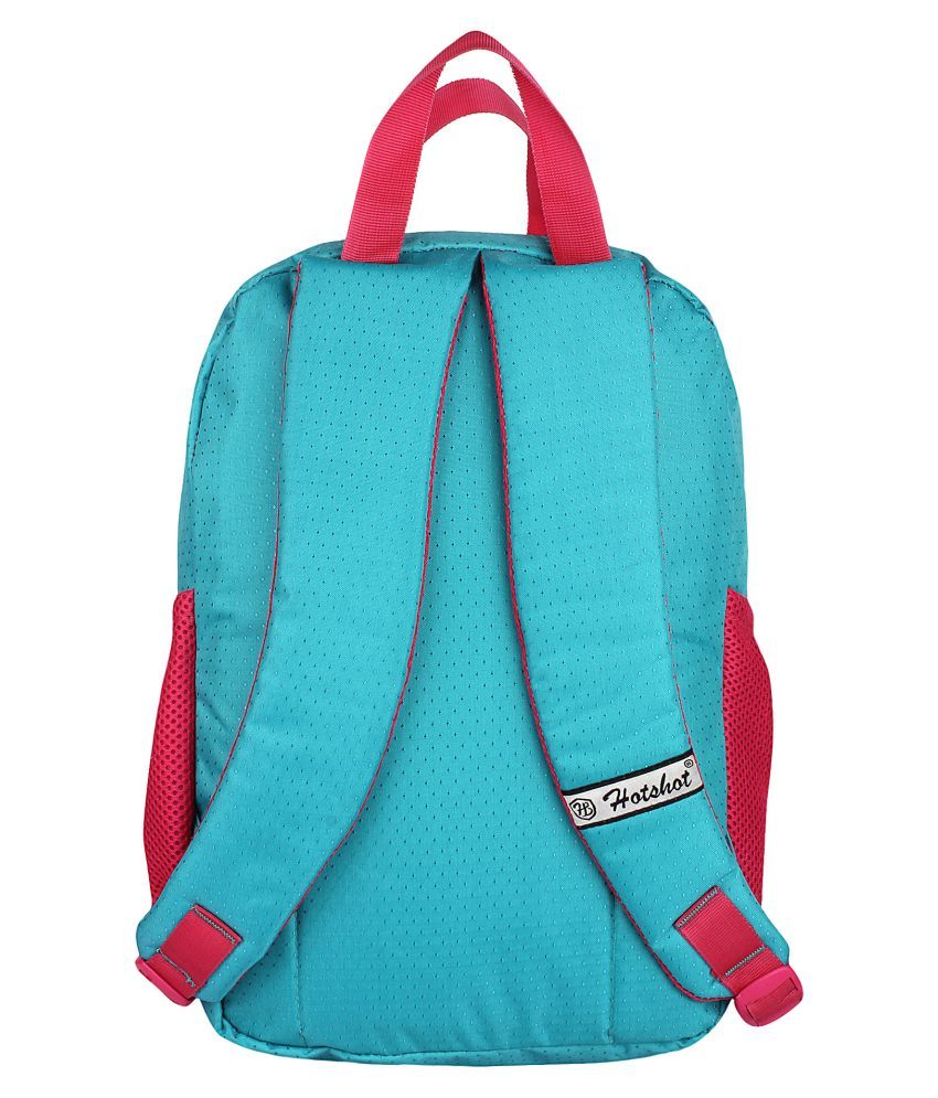 Hotshot Cyan Polyester School Backpack Buy Hotshot Cyan Polyester