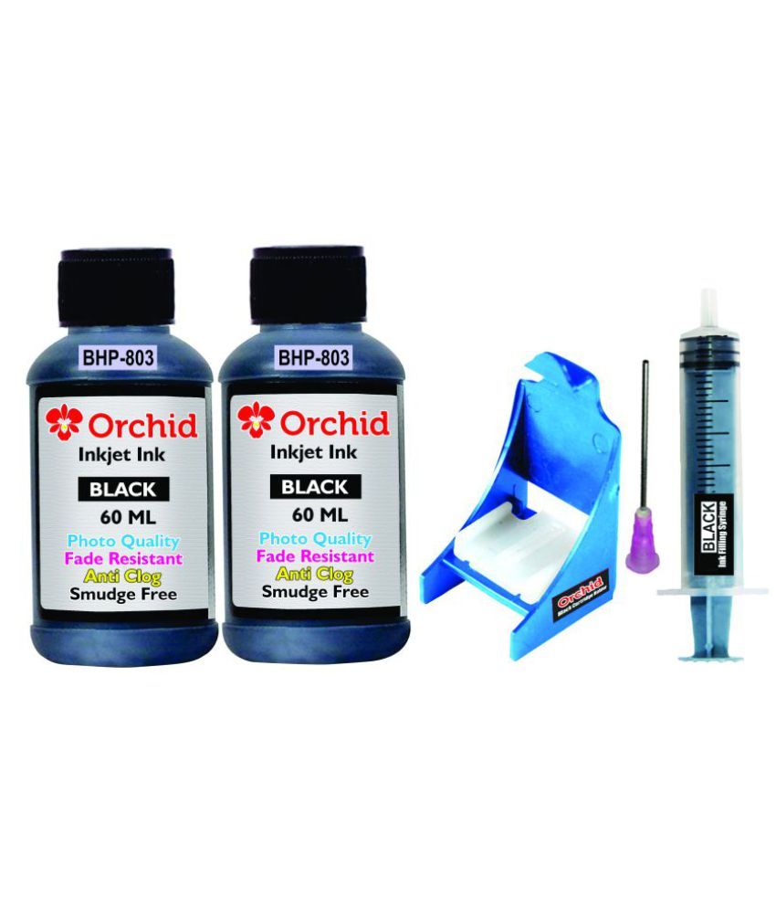 hp 803 black ink cartridge refill kit price