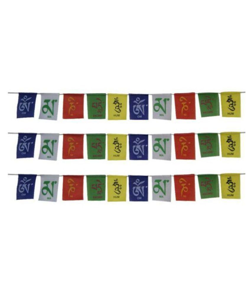     			Sagar Collection Multicolor Buddhist Prayer Flag