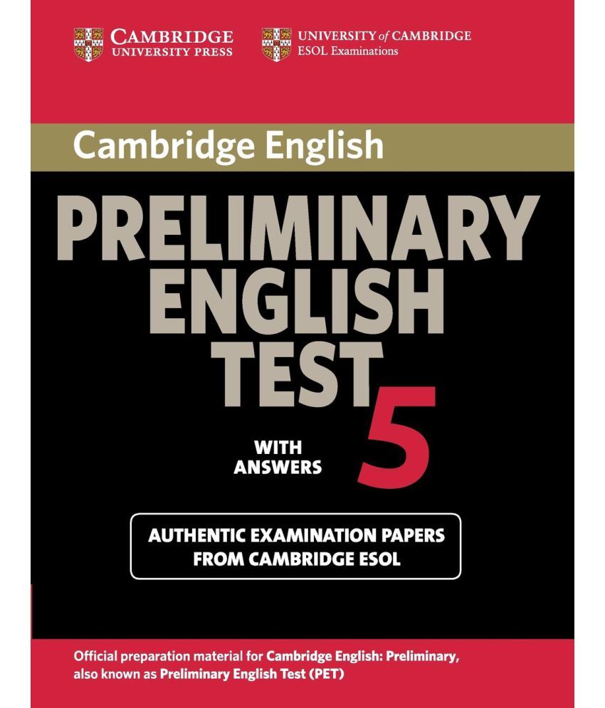 Cambridge Preliminary English Test 5 with Answers: Buy Cambridge ...