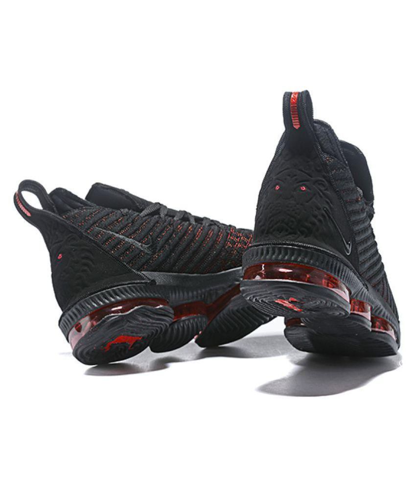 black and red lebron 16