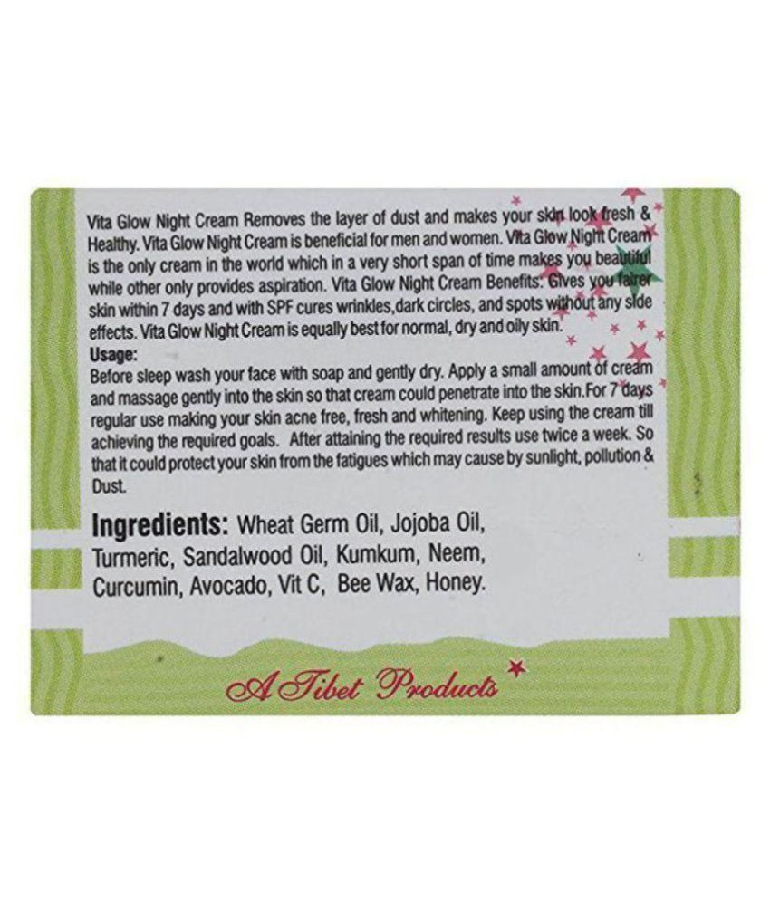 vita glow night cream made in which country