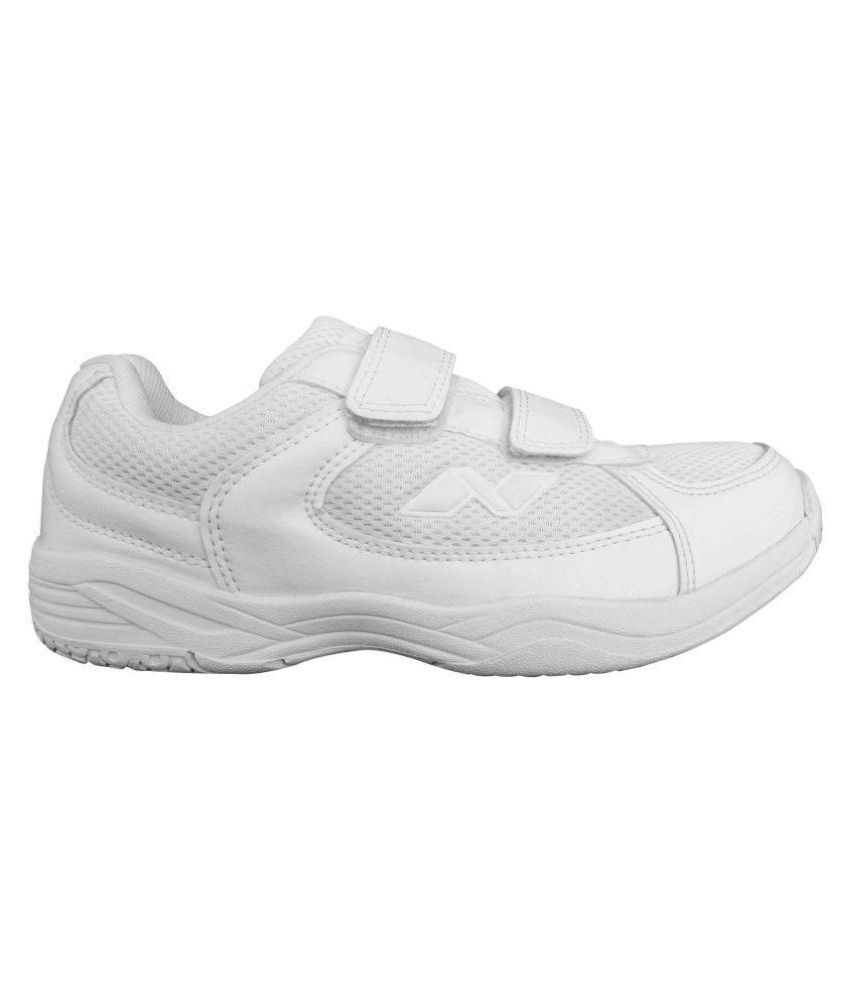 childrens white velcro trainers