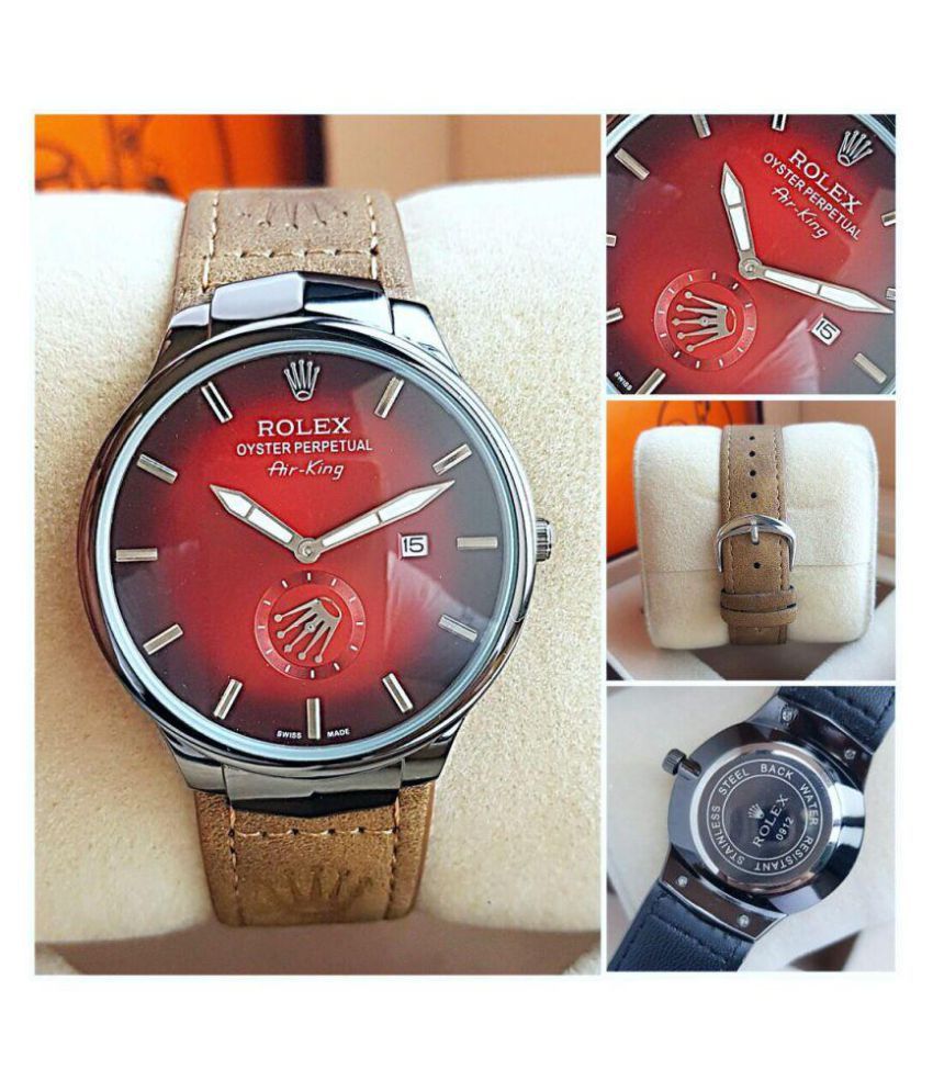 Style Leather Analog Men's Watch 