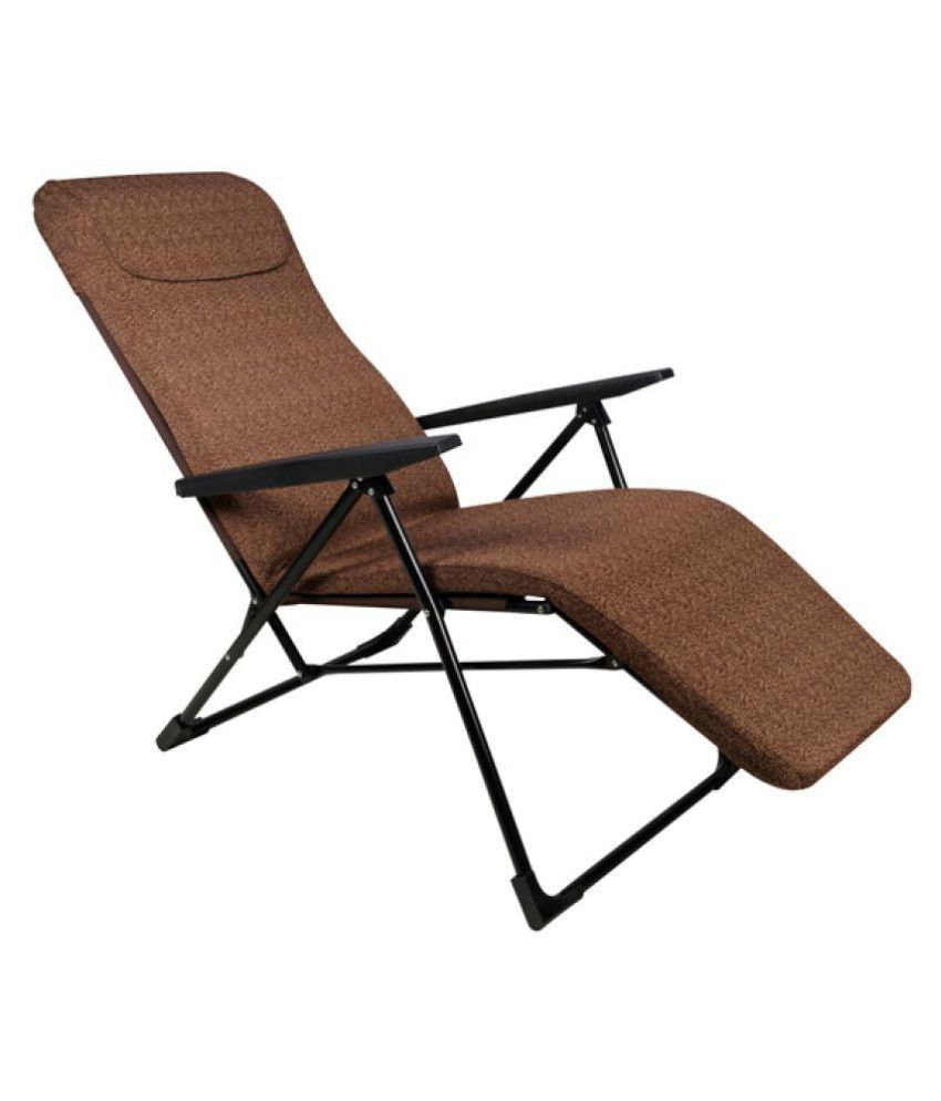 Grand Relax Easy Chair with Reclining Positions - Deluxe - Floral Brown