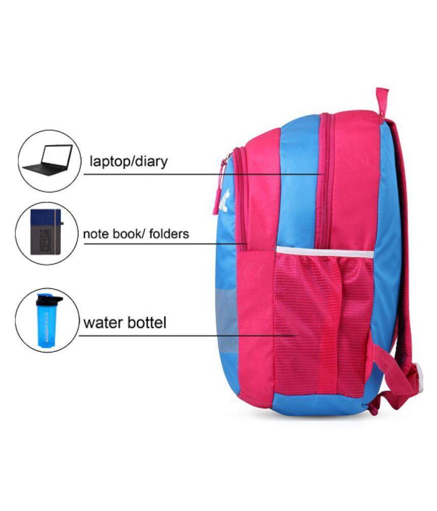 Trillion Polyester School Bag For Kids Pink & Sky Blue: Buy Online at ...