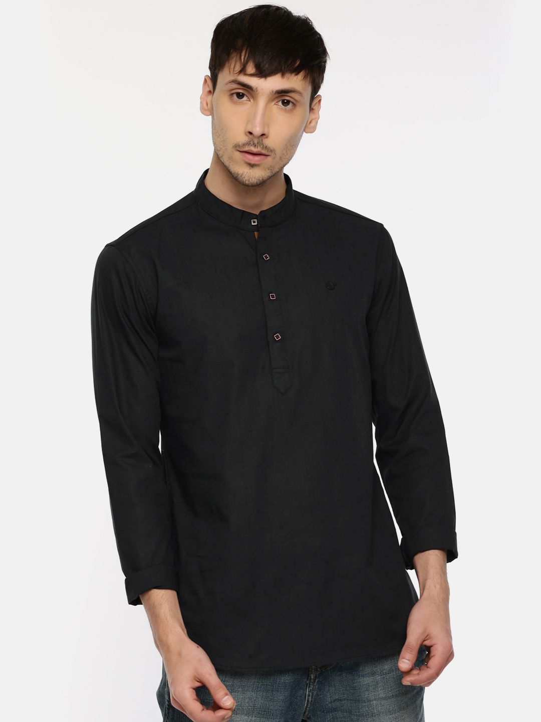 The Indian Garage Co. Navy Cotton Kurta Single - Buy The Indian Garage ...