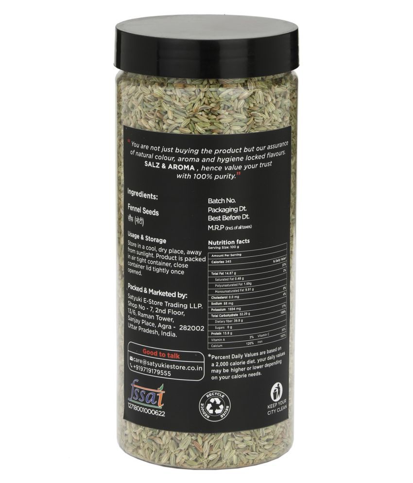 SALZ & AROMA Fennel Seed/ Saunf 500 gm Buy SALZ & AROMA Fennel Seed