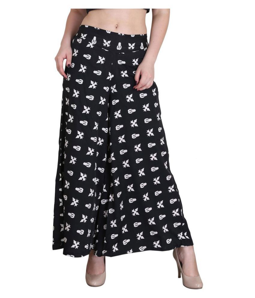 Buy Tulip Poly Crepe Palazzos Online at Best Prices in India - Snapdeal