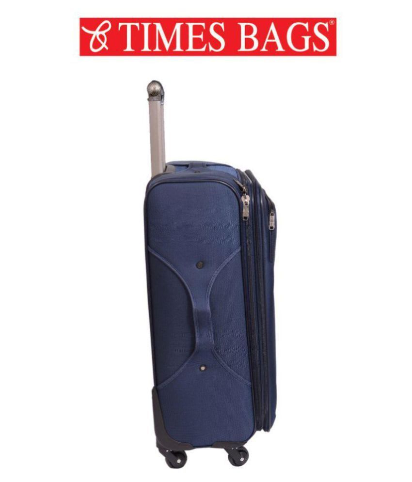 Times Bags Blue S (Below 60cm) Checkin Soft 3TB4WB Luggage Buy
