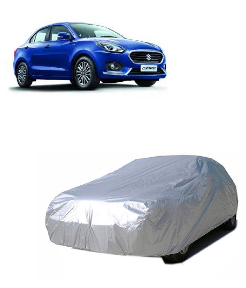 QualityBeast Car Body Cover for Maruti Suzuki Dzire 2017 [2017] Silver