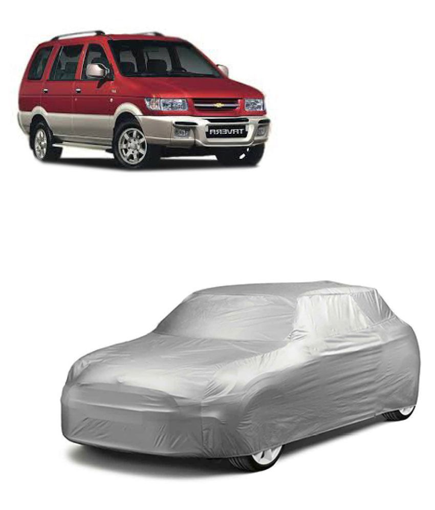 QualityBeast Car Body Cover for Chevrolet Tavera [20062011] Silver