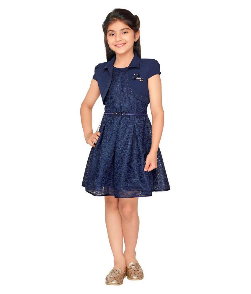 Tiny Baby  Blue Coloured Knee Length  Dress  Buy Tiny Baby  