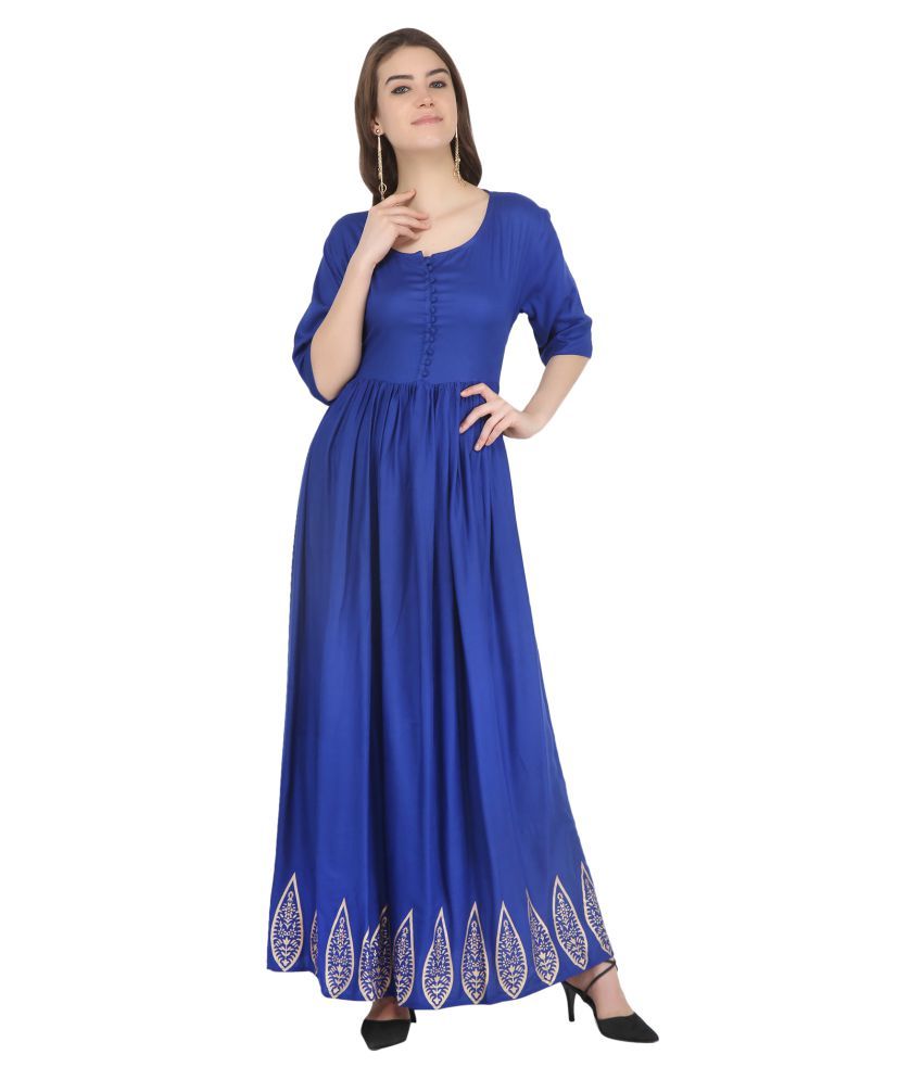 rayon frock kurti design
