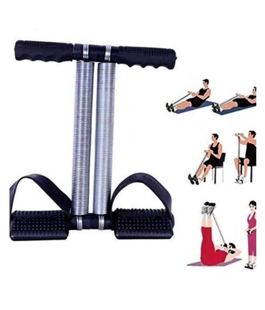 Tummy Trimmer and 8 Shape Resistance Band (Combo) Toning Abs Exercise ...